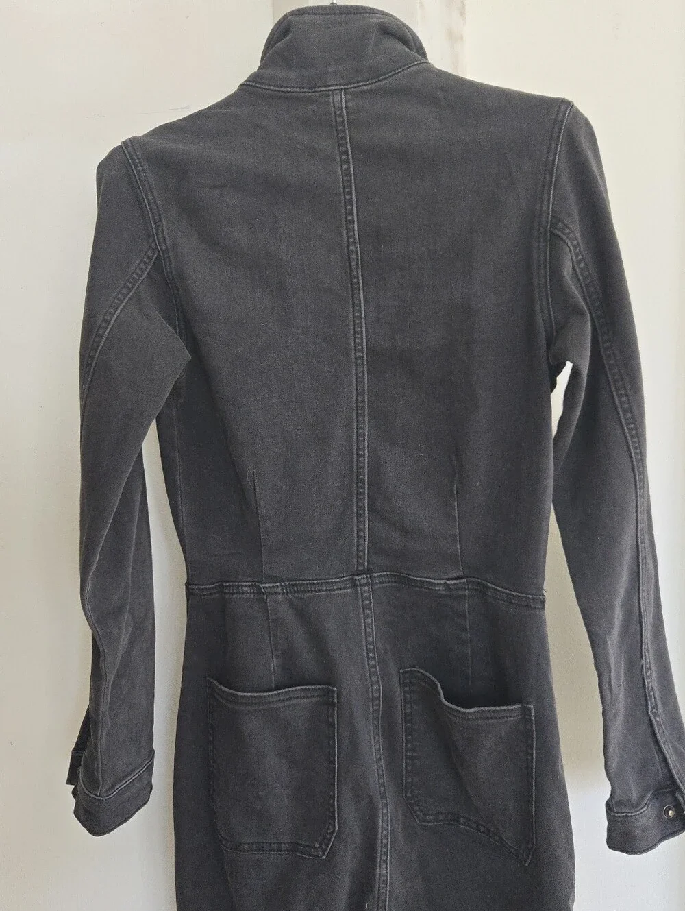 Free People Lennox Denim Zip Jumpsuit